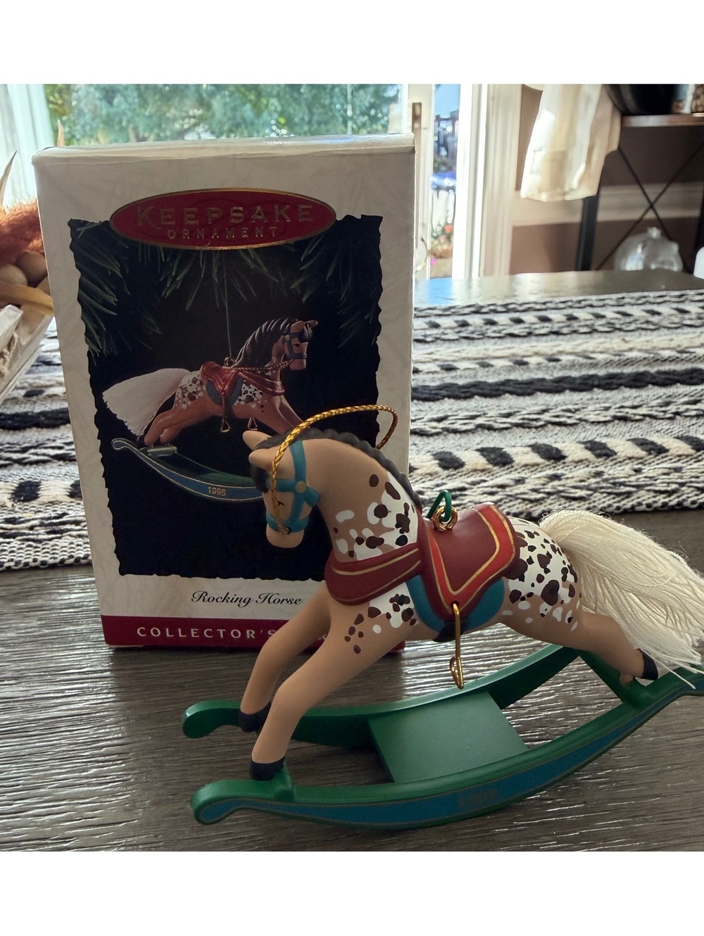 1995 Hallmark Keepsake Ornament Rocking Horse #15 Collector Series